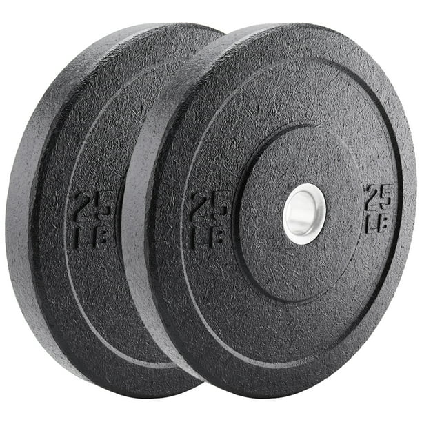 Rubber Bumper Olympic Weight Plates Home Gym Weights Training 2" Discs Lifting